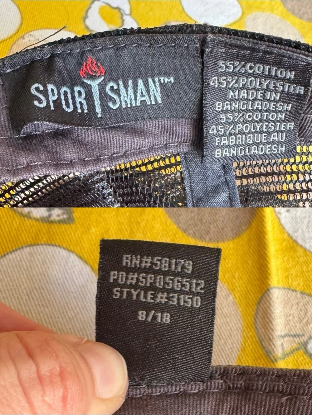 Sportsman Be a Good Human distressed baseball hat